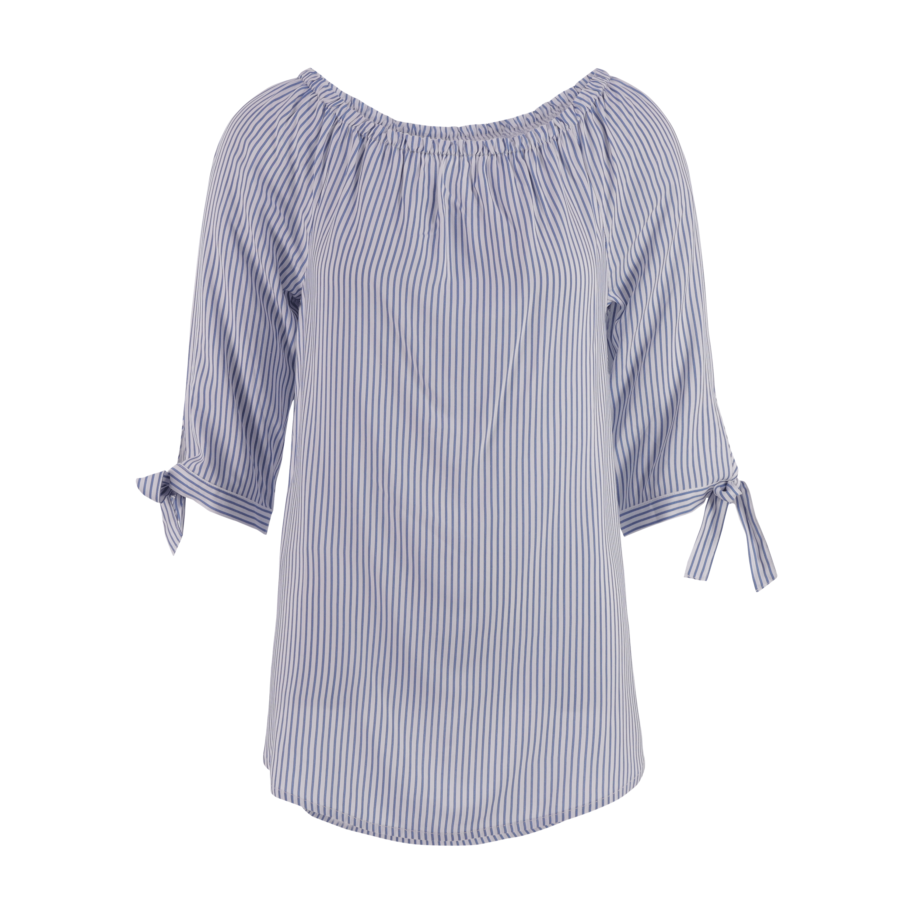order B7♡ Blouses: Zlong Stripe Shirt en Marine CHF 19.95 pour femme | Chicorée