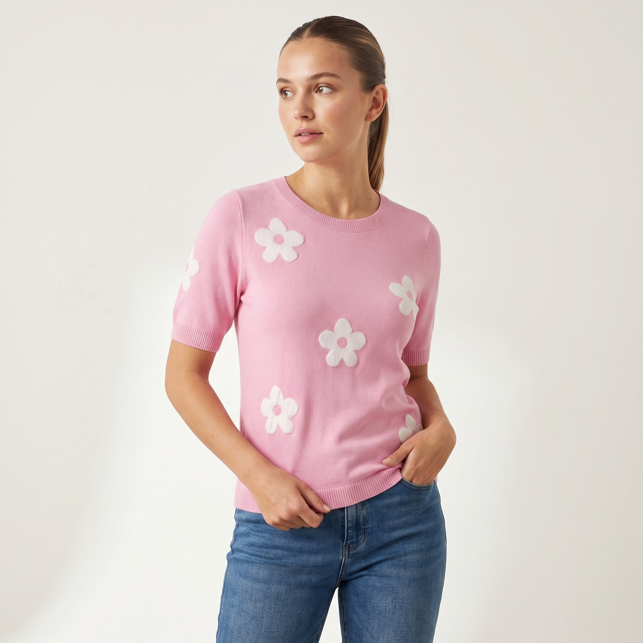 Sally Flower Pullover