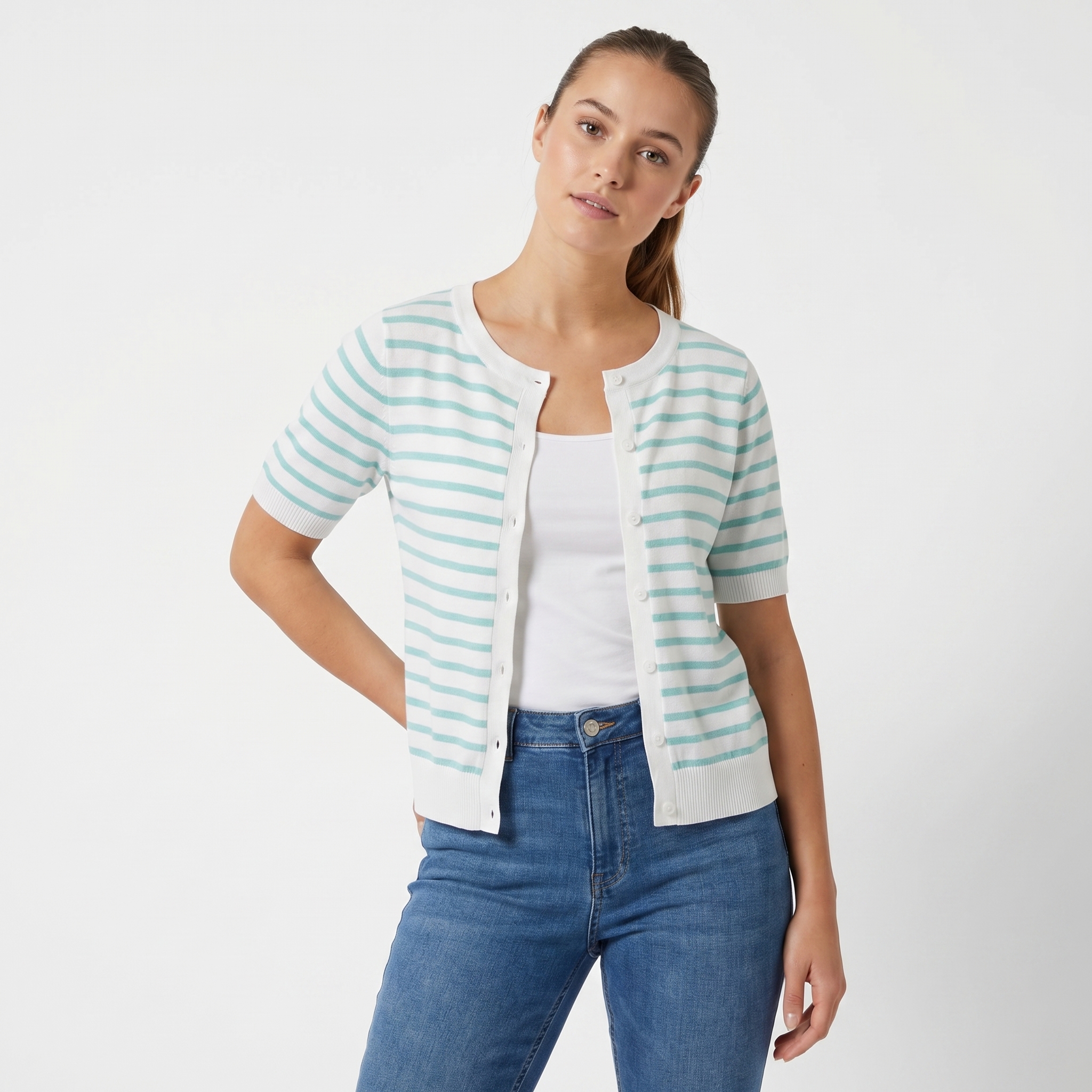 Sally Stripe Cardigan