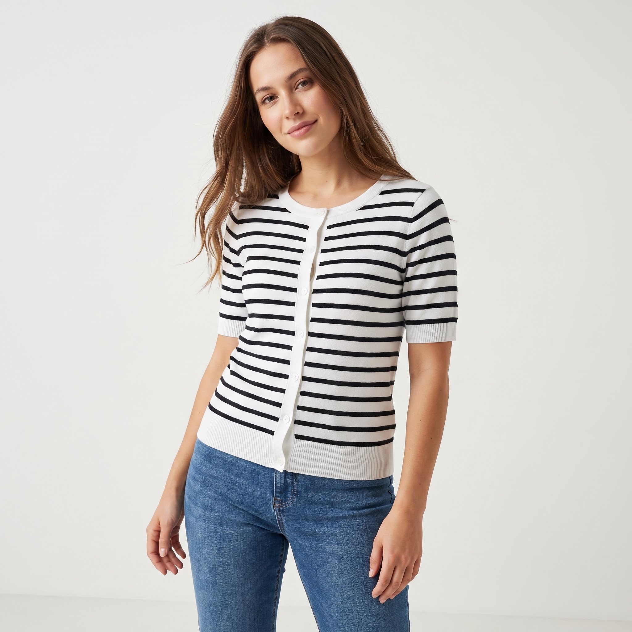 Sally Stripe Cardigan