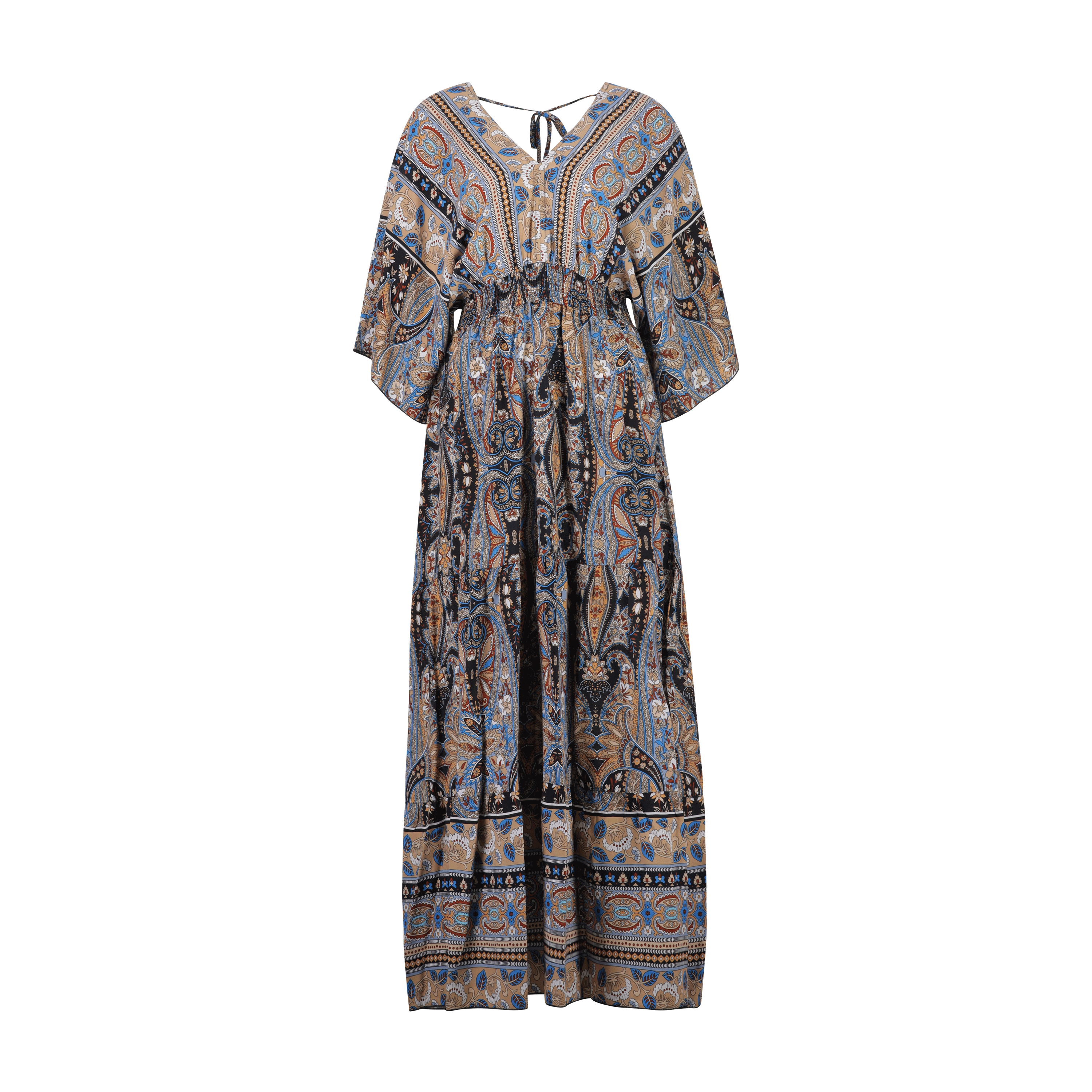Hippie Print Kleid in Türkis für CHF 34.95 für Frauen | Chicorée Hippie Print Kleid in Türkis für CHF 34.95 für Frauen | Chicorée