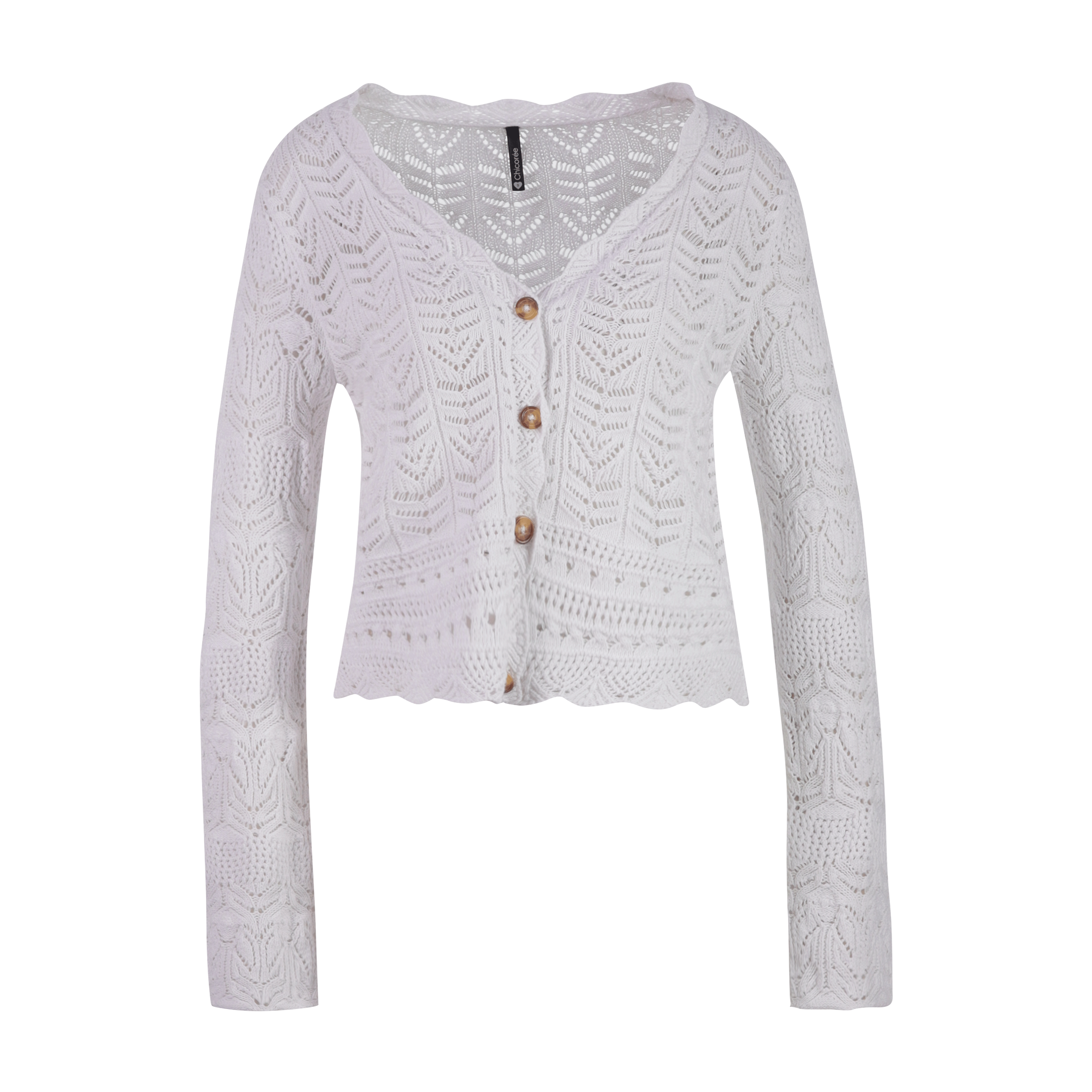 Strick Cardigan WÃ¤rme Strickjacke Damen Weiße Strickjacke