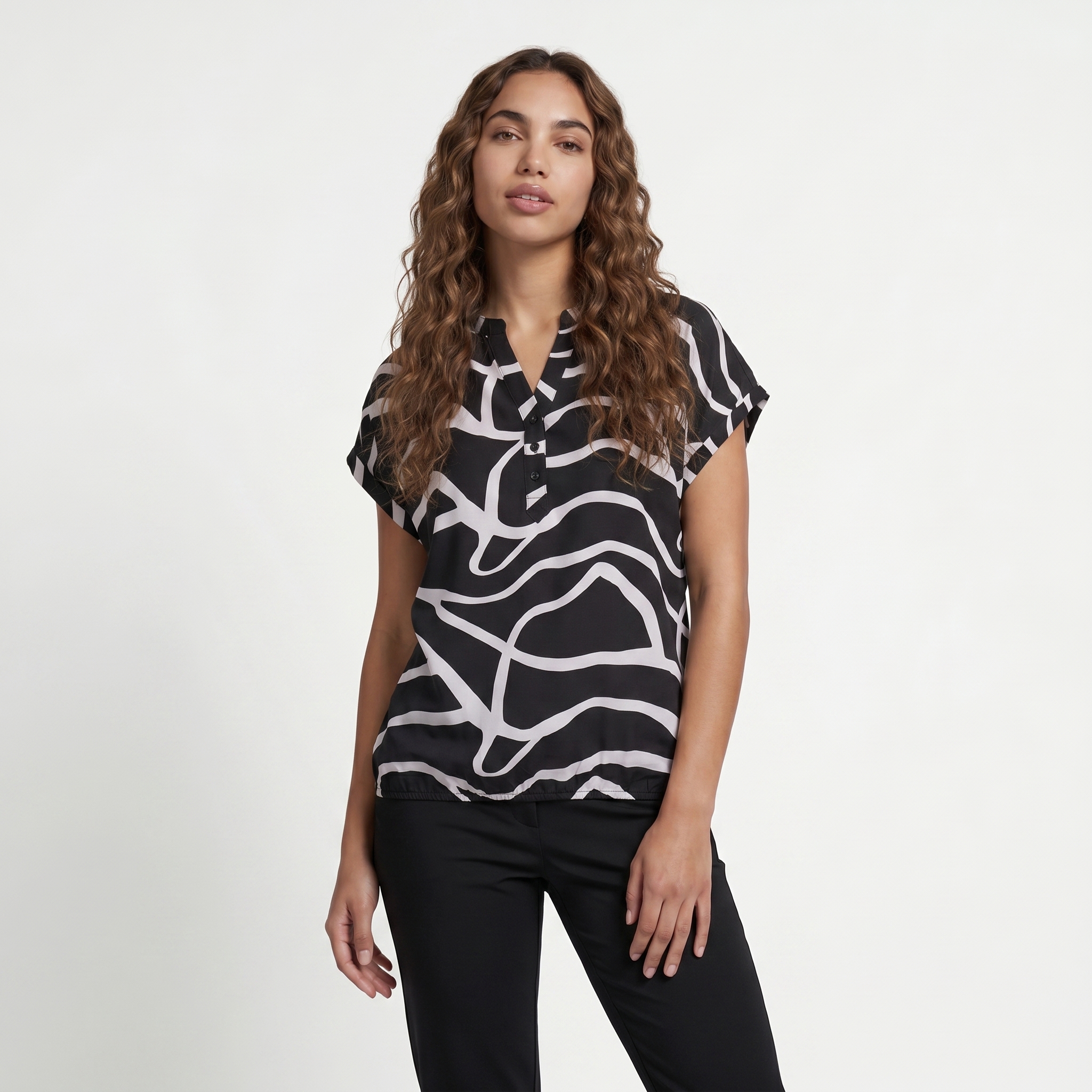Rina Print 1 Bluse