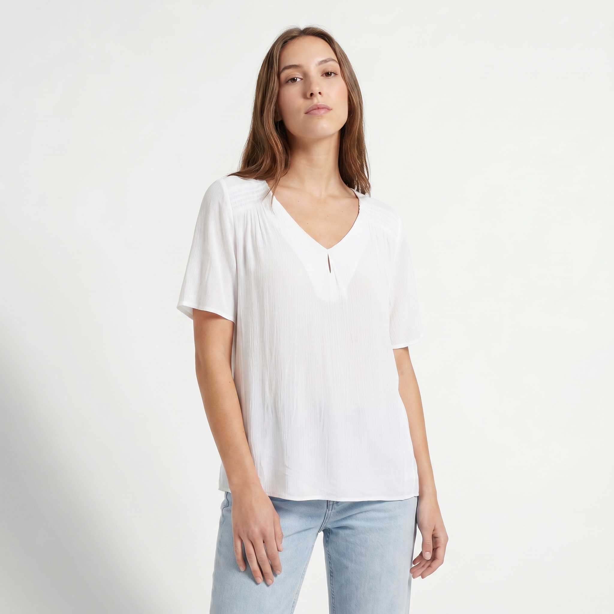 Carla Crinkle Bluse