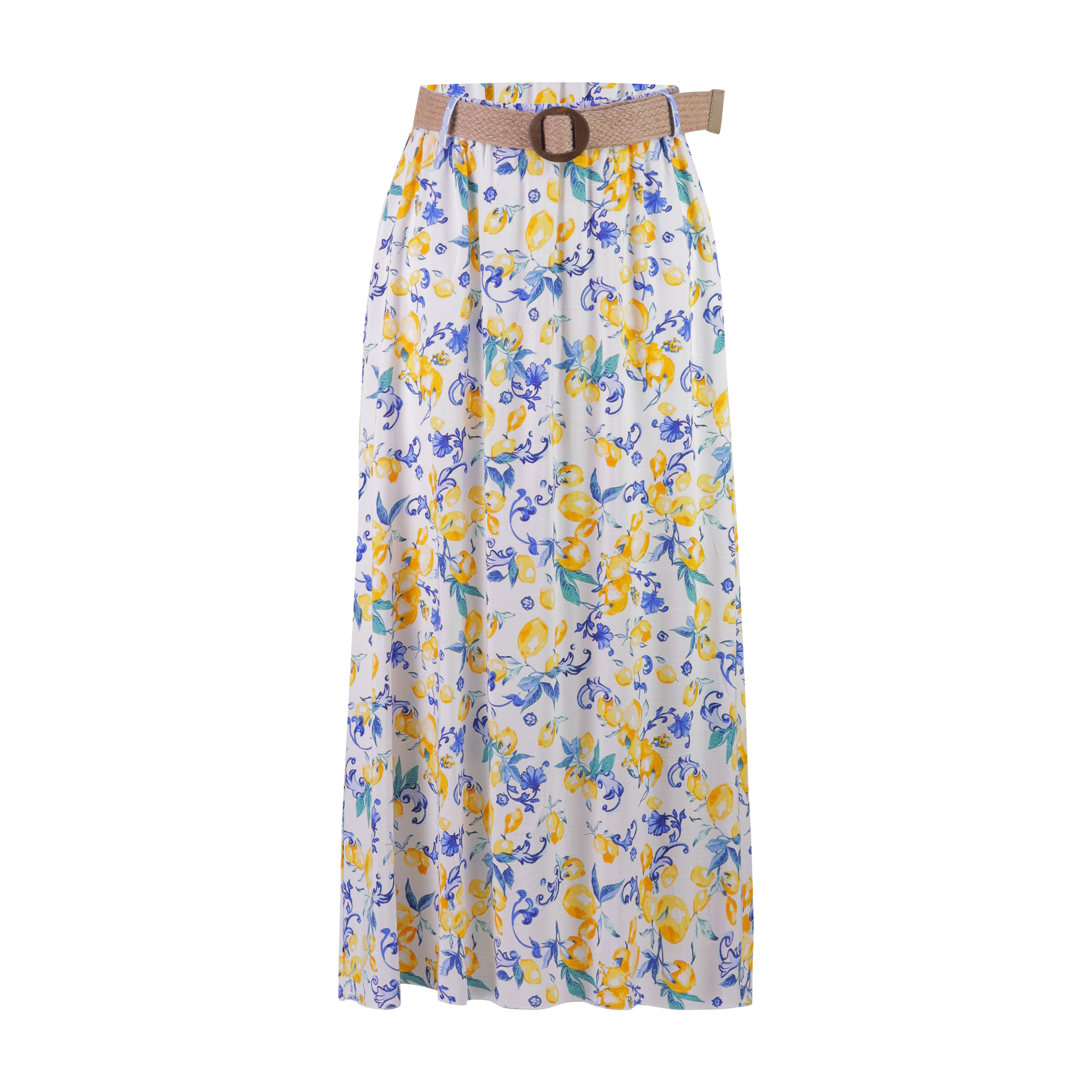 Bella Slub Print Jupe