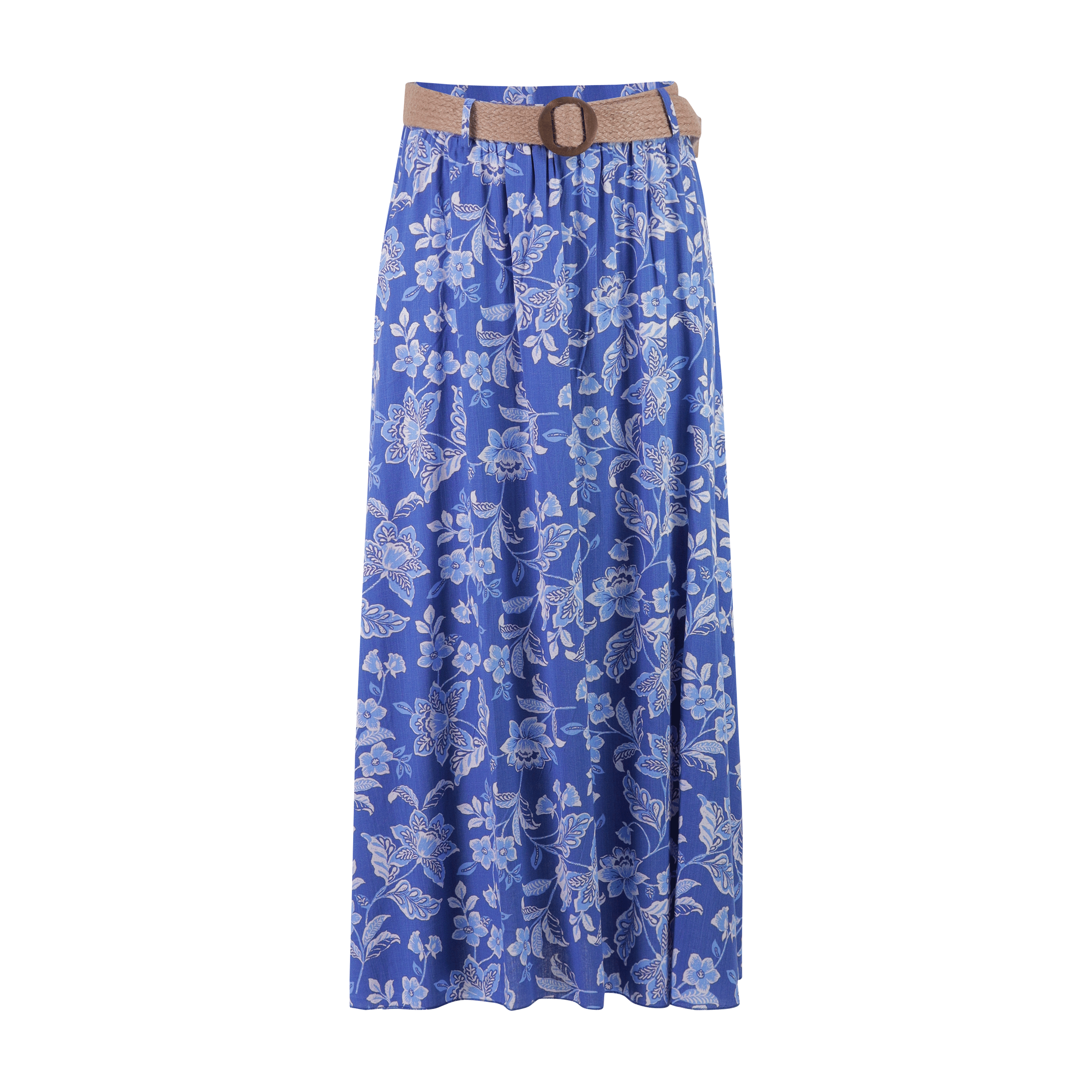 Bella Slub Print Jupe