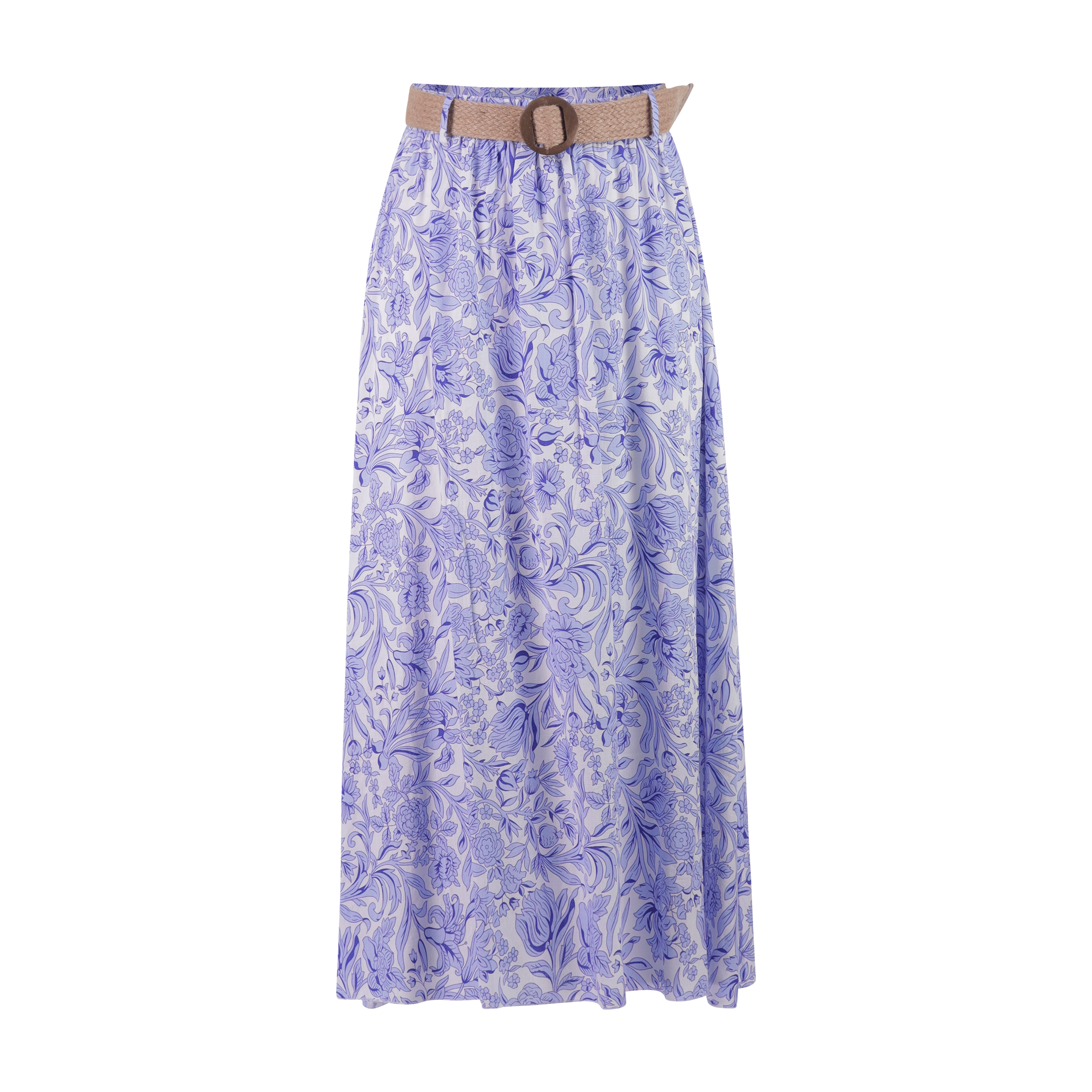 Bella Slub Print Jupe