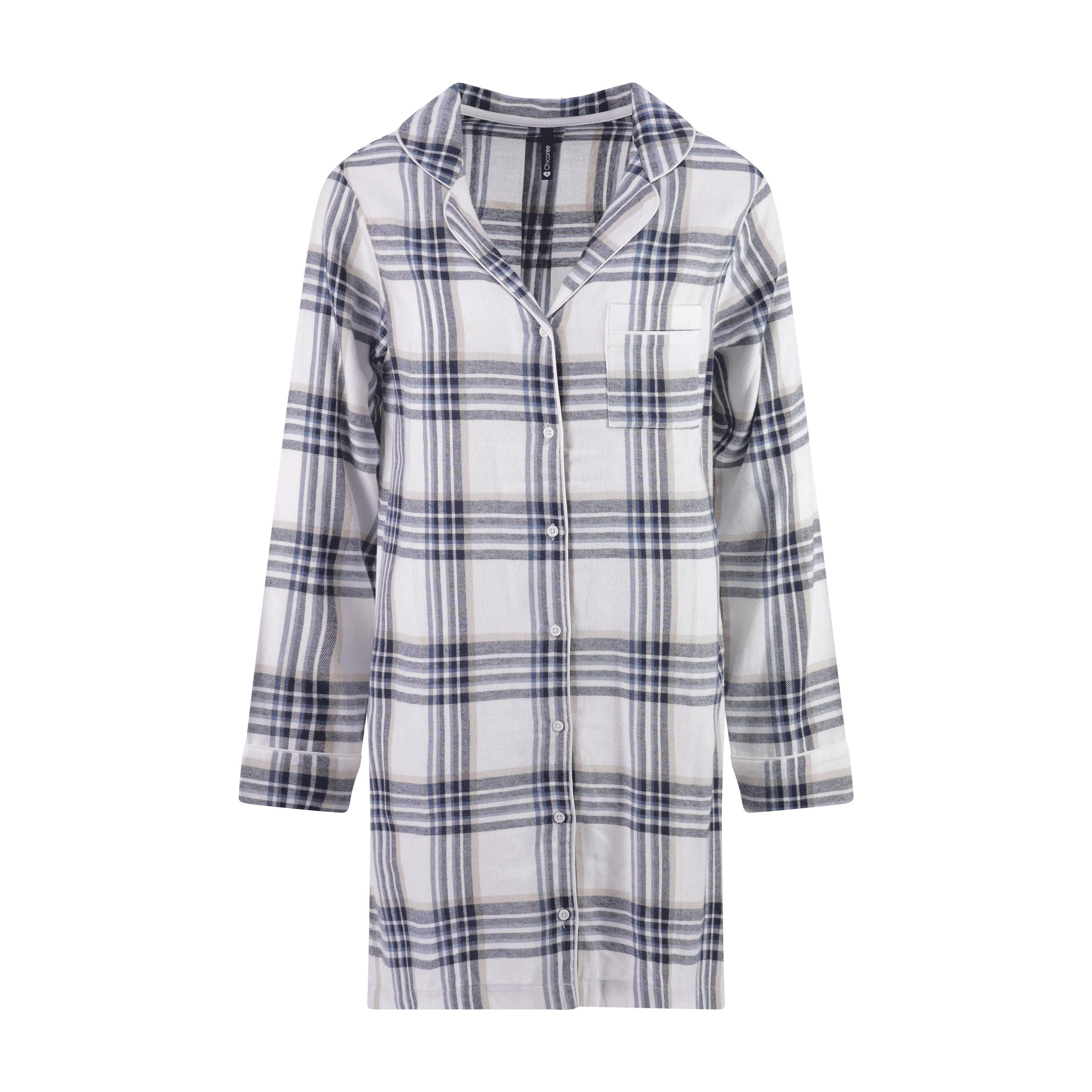 Flannel Long Bluse