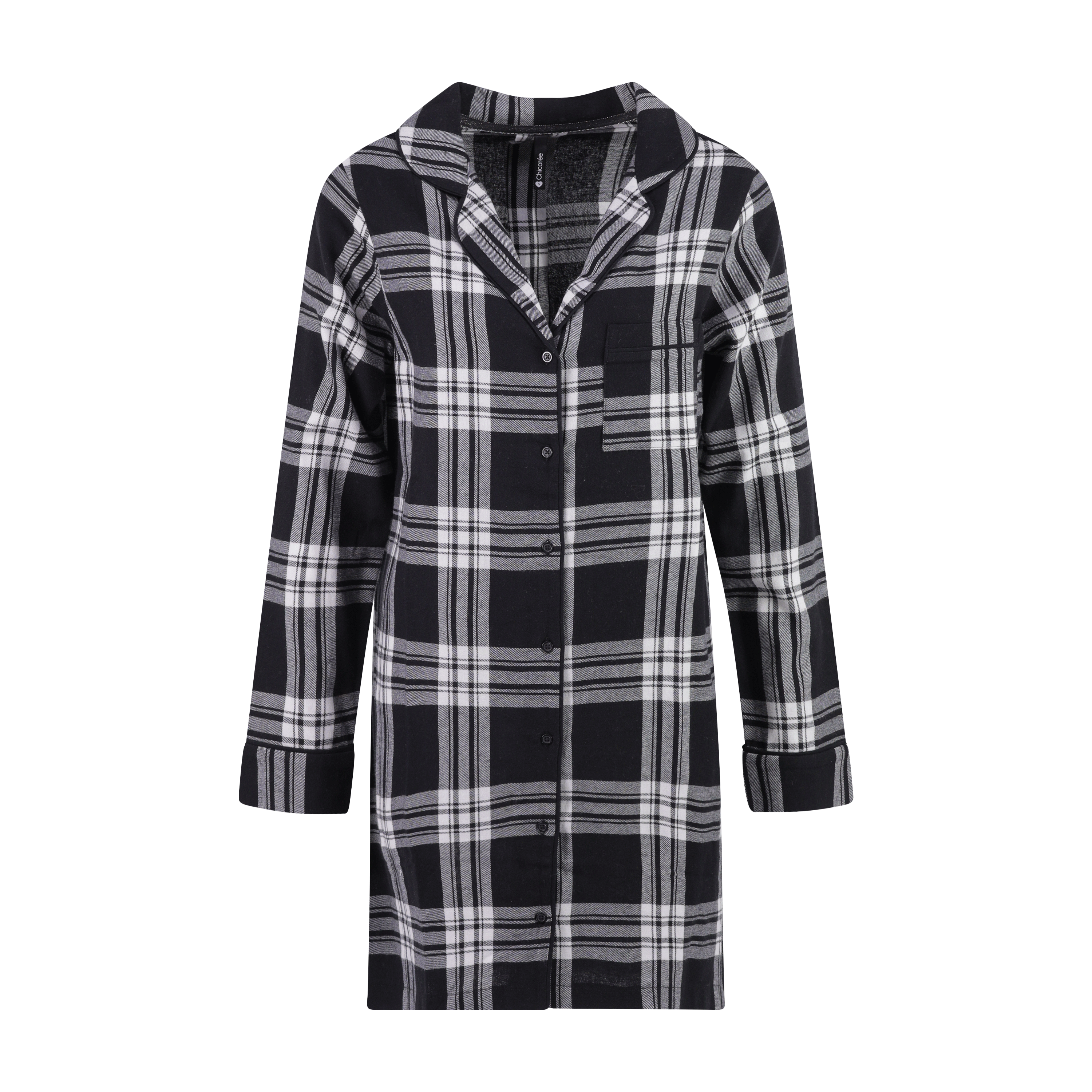 Flannel Long Bluse