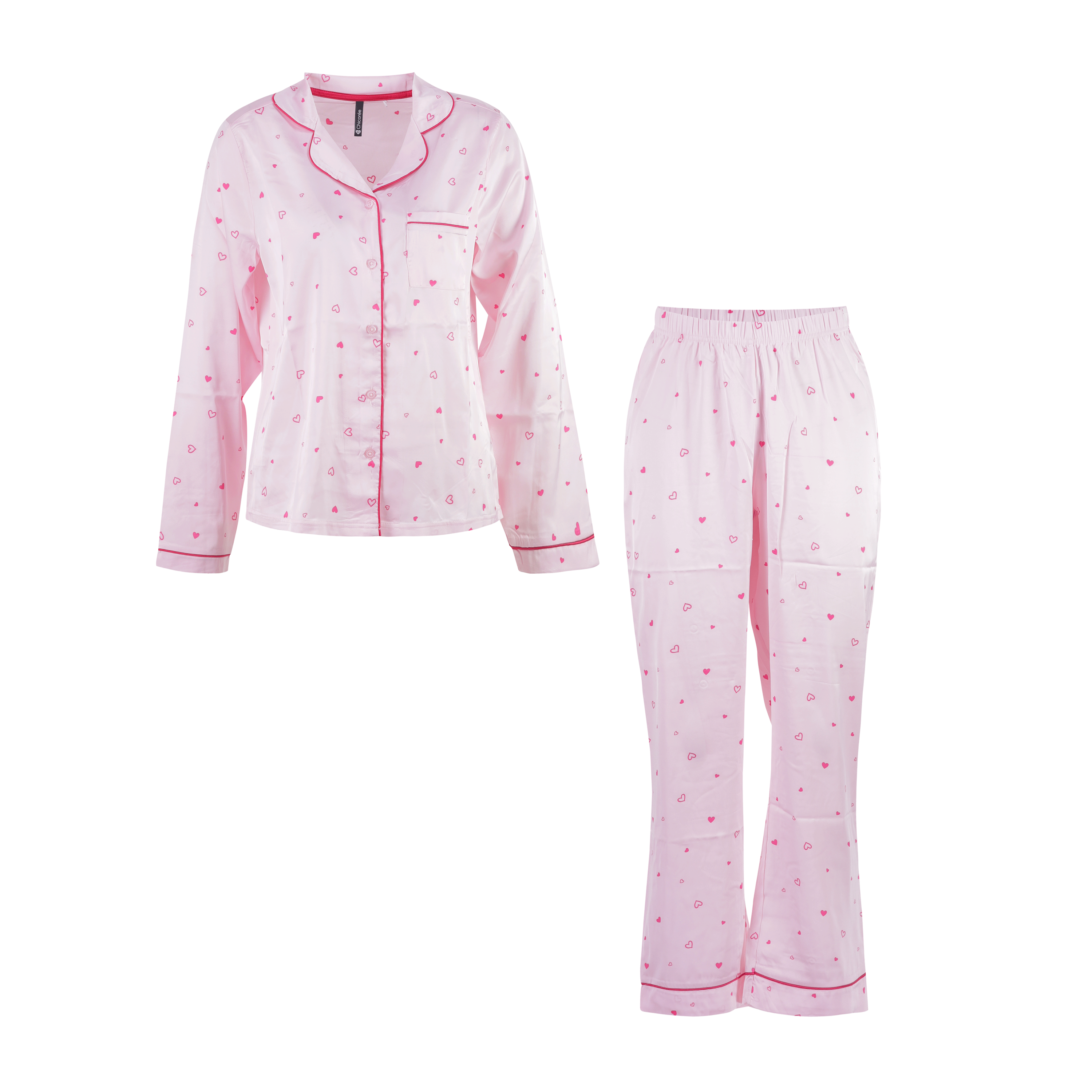 Satin Long Pj Set