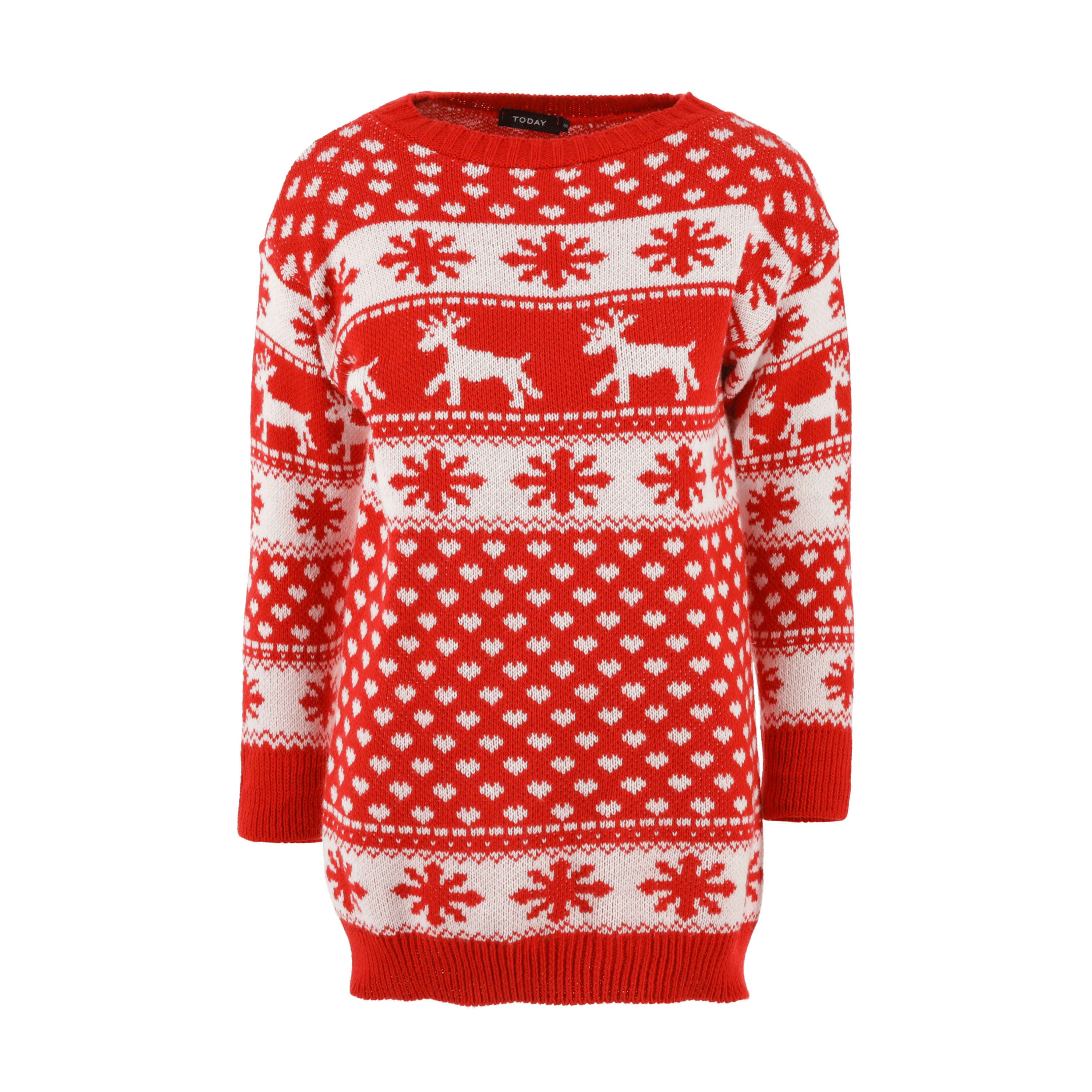 red and white jumper